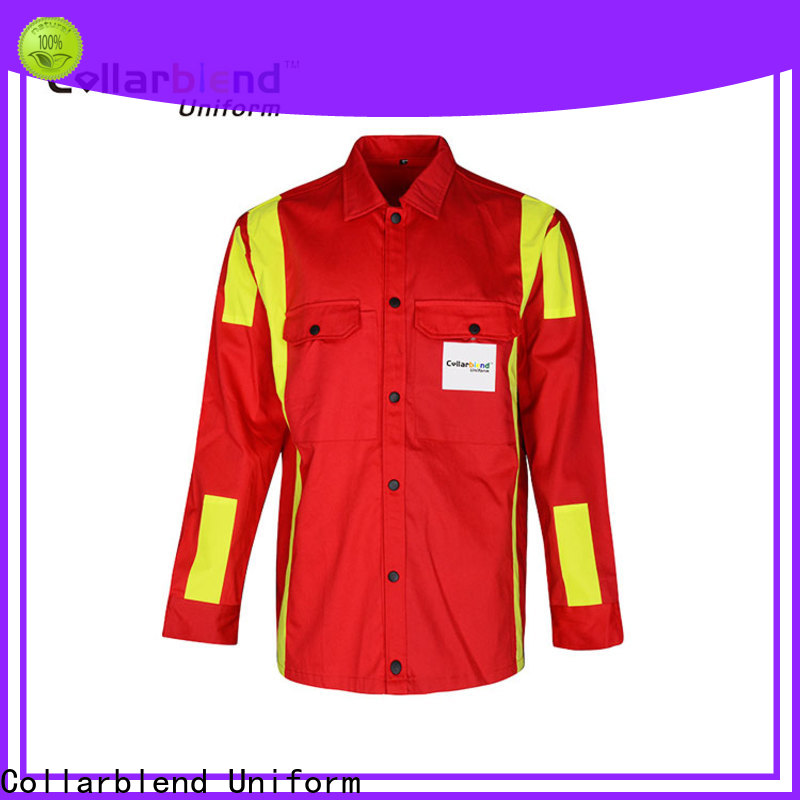 Collarblend Uniform oil flame retardant workwear manufacturer for adult