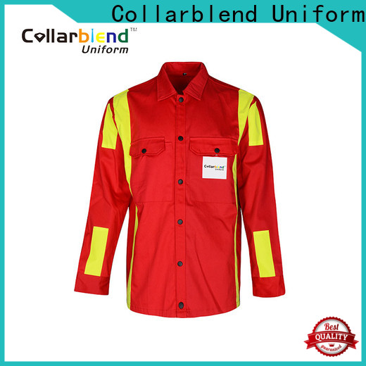 Collarblend Uniform experienced flame retardant work clothes wholesale for activity